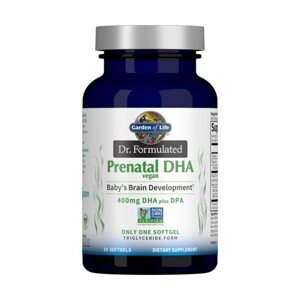 Garden of Life - Dr. Formulated Prenatal DHA Vegan 30 měkkých tabletek