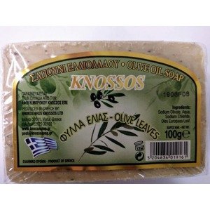 Knossos mýdlo tuhé olivové s olivovými listy 100 G