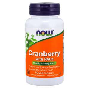 NOW Cranberry with PACs, Brusinka s proanthokyanidiny, 90 rostlinných kapslí