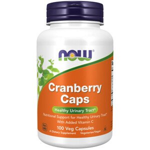 NOW Cranberry Caps, Brusinka, 700 mg x 100 rostlinných kapslí