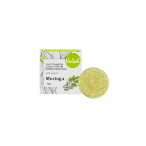 Kvitok tuhý šampon s kondicionérem proti lupům Moringa Varianta: Malé balení 25 g
