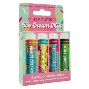 Crazy Rumors set balzámů na rty Ice Cream Mix