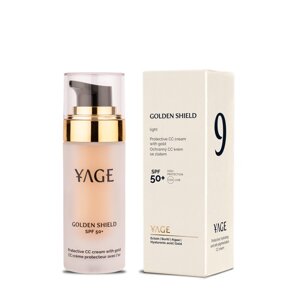 Yage č. 9 ochranný CC krém se zlatem a SPF 50 GOLDEN SHIELD Light Varianta: Plné balení