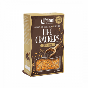 Lifefood Lněné krekry s chia nesolené 80g