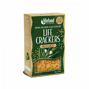 Lifefood Lněné krekry s medvědím česnekem 90g