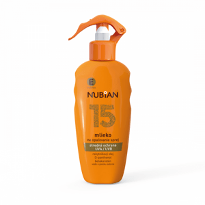 Nubian mléko na opalování v spreji SPF 15 200 ml
