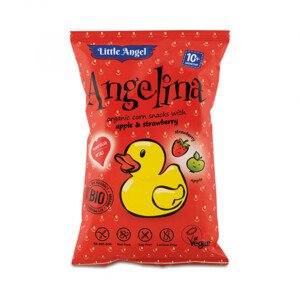 Little Angel Angelina - kukuřičné křupky jablko jahoda 30 g