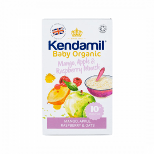 Kendamil BIO / Organická ovesná kaše s ovocem (mango, jablko, malina) 150 g