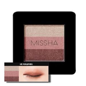 MISSHA Oční stíny Triple Shadow - No. 6 Marsala Red