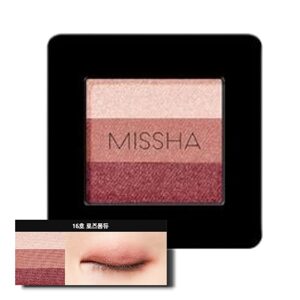 MISSHA Oční stíny Triple Shadow - No. 16 Rose Fondue