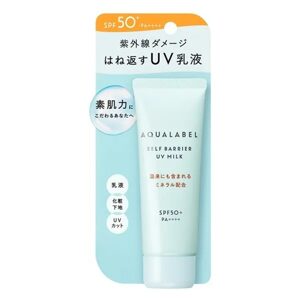 SHISEIDO AQUALABEL Opalovací krém 3v1 Self Barrier UV Milk SPF 50+ PA++++ (45 g)