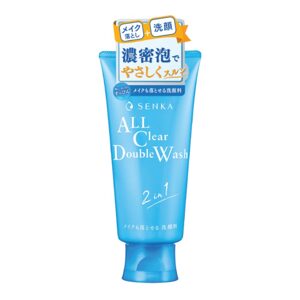 SHISEIDO SENKA Čisticí a odličovací pěnový krém All Clear Double Wash 2in1 (120 g)