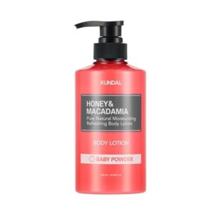 KUNDAL Přírodní tělové mléko Honey & Macadamia Body Lotion (500 ml) - Amber Vanilla