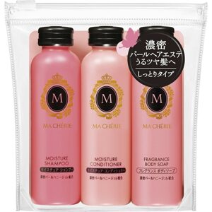 SHISEIDO Set vlasové a tělové kosmetiky Ma Cherie Moisture Hair & Body EX Travel Set (3 x 50 ml)