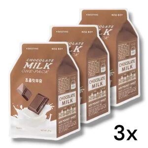 A'PIEU 3x Plátýnková maska Chocolate Milk One-Pack