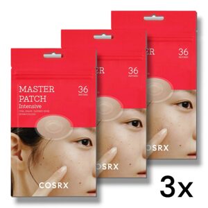 COSRX 3x Náplasti na akné Master Patch Intensive Oval-Shaped Hydrocolloid (3 x 36 kusů)