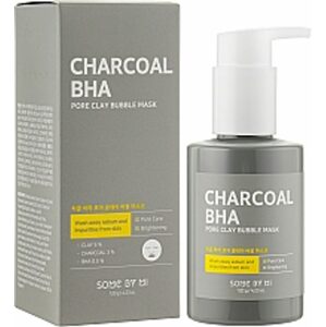 SOME BY MI Čistící pleťová maska Charcoal BHA Pore Clay Bubble Mask (120 g)