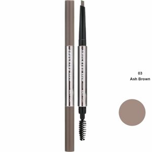 TONYMOLY Tužka na obočí s kartáčkem The Shocking Vegan Brow Easy Flat - #03 Ash Brown