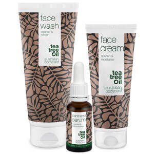 Sada na péči o růžovku, zarudnutí a citlivou pleť - 3 zklidňující produkty: čisticí přípravek, sérum B5 a krém