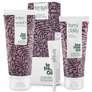 Sada 3 produktů pro péči při zánětu močového měchýře - Intimní produkty pro snížení suchosti, štípání a podráždění