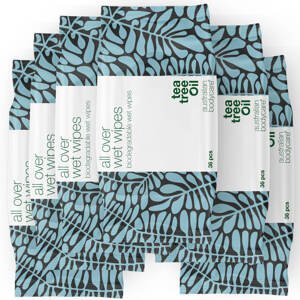 Vlhčené ubrousky s Tea Tree olejem (36 ks) - Účinný přípravek na čištění a osvěžení pleti