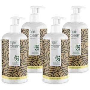 4 Tea Tree šampony 500 ml Lemon Myrtle za cenu 3 – výhodný balíček - Balení 4 šamponů (500 ml): Tea Tree Oil a Lemon Myrtle