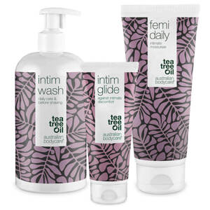 Sada pro péči o bolest a pálení po pohlavním styku - 3 intimní produkty pro zmírnění intimního nepohodlí při sexu