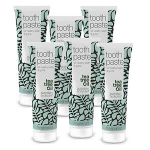 3 ks zubní pasty Tea Tree Oil Freshmint - Pro každodenní péči o parodontální onemocnění, plísně a zánět dásní