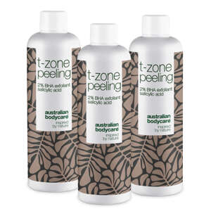 T-zone Peeling 2% BHA – T-zone Peeling 2% BHA odstraňuje odumřelé buňky, reguluje maz a bojuje proti pupínkům. Pro čistší a hladší pleť.