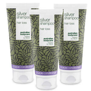 Silver Shampoo – Podporuje růst vlasů a zlepšuje lesk barvy — Neutralizujte žluté tóny se Silver Shampoo. Vyživuje vlasy a dodává jim zářivý blond nebo šedý odstín.