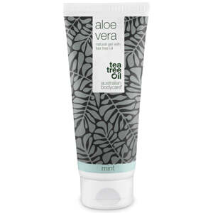 200 ml Aloe Vera gel s mátou — Chladivý a hydratační gel s mentolem na suchou, podrážděnou a sluncem spálenou pokožku