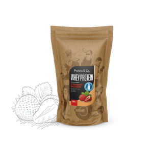 ProteinaCO WHEY PROTEIN CFM 500g strawberry milkshake - BEZLAKTÓZOVÝ