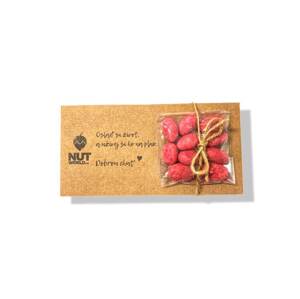 Dárková kazetka SLADKÁ - Mandle Malina 50g JAKÝ TEXT DÁME?: OSLAĎ SI ŽIVOT