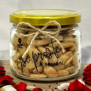 Ořechy DELUXE ve skle - Mandle Valencie - LANÝŽOVÉ 160g - Jsi prostě k sežrání