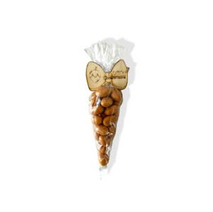 Ořechový kornout malý 150g mandle v karamelu a mořské soli
