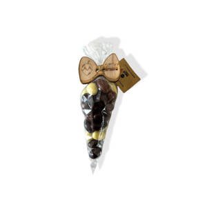 Ořechový kornout malý 150g mandle tří barev