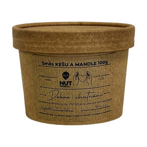 Směs kešu a mandle natural v EKO kelímku 100g
