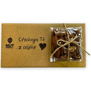 Dárková kazetka Mandle uzené 50g - Ořechuju tě