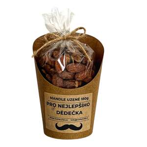 Mandle "Uzené" v celofánku a kelímku 180g - PRO NEJLEPŠÍHO DĚDEČKA