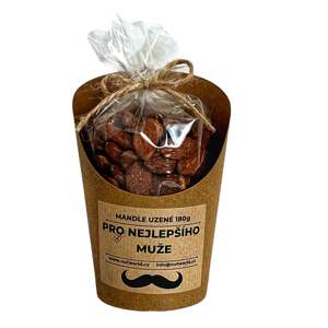 Mandle "Uzené" v celofánku a kelímku 180g - PRO NEJLEPŠÍHO MUŽE