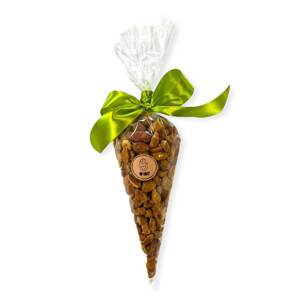Ořechový kornout ZELENÁ STUHA - Mix ořechů v medu a soli 150g