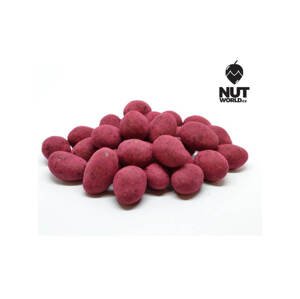 Mandle v mléčné čokoládě a malinovém prášku Množství:: 1 Kg