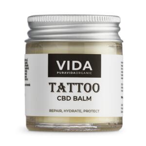 Pura Vida Organic CBD Balzám, Tattoo, 90 mg, sklenice 30 ml