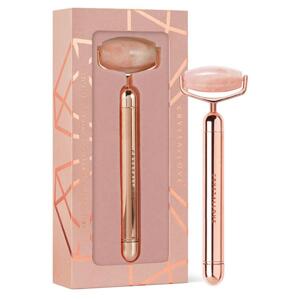 Crystallove Pulzační rose quartz roller na obličej 1 ks