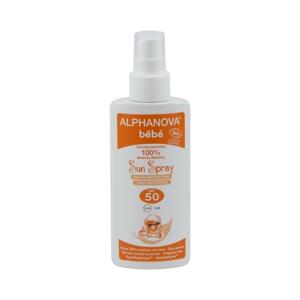 Alphanova Bébé Opalovací mléko ve spreji pro miminka SPF 50 125 ml