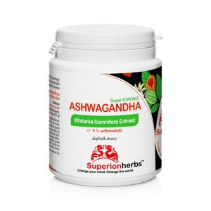 Superionherbs Ashwagandha, kapsle 90 ks, 45 g