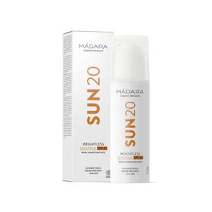 MÁDARA Lehké opalovací mléko, SPF 20 150 ml