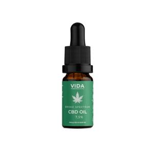 Pura Vida Organic CBD olej 7,5%, Broad spectrum 10 ml