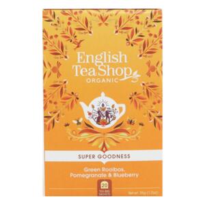 English Tea Shop Zelený rooibos, granát jablko a borůvka, bio 35 g, 20 ks