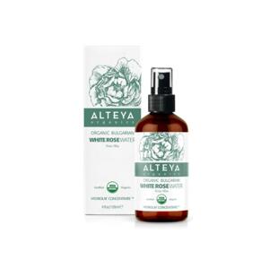 Alteya Organics Růžová voda z bílé růže bio 120 ml, sklo